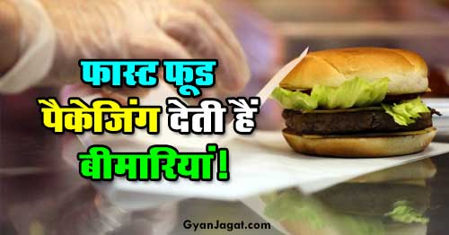 Fast Food Packaging Not Good for Health in Hindi